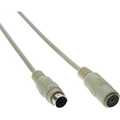 InLine PS/2 kabel, recht, MD6M/V, 30m, beige