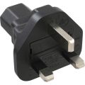 InLine Power adapter, England male plug to IEC C13 plug, with fuse