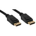 InLine DisplayPort Cable black gold plated 0.5m