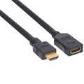 InLine HDMI kabel,  High Speed HDMI kabel, M/V, zwart, vergulde contacten, 7.5m