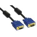 InLine S-VGA kabel,  Premium, zwart 15HD M/V, 0.5m