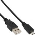 InLine Micro-USB 2.0 kabel,  USB A naar Micro-B, zwart, 1.8m