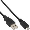 InLine Micro-USB 2.0 kabel,  USB A naar Micro-B, zwart, 1m