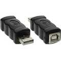 InLine USB 2.0 adapter,  stekker A naar socket B