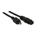 InLine FireWire IEEE1394 kabel,  4-pins M/9-pins M, 1.8m