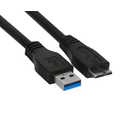 InLine USB 3.0 kabel,  AM / Micro BM, zwart, 1m