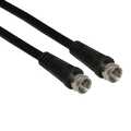 InLine SAT kabel,  2x afgeschermd, 2x F-stekker, >75dB, zwart, 5m