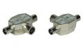 Antenna T-Splitter for TV, InLine, 1x Coax female to 2x Coax male