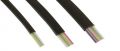 InLine Modulaire kabel,  4-aderige bandkabel zwart, 100m ring