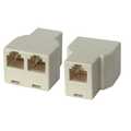 InLine Modulaire verdeler,  1x RJ12 socket naar 2x RJ12 socket