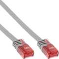 InLine Platte patchkabel,  UTP, Cat. 6, grijs, 7m