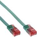 InLine Platte patchkabel,  UTP, Cat. 6, groen, 3m