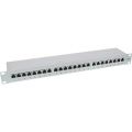 op = op InLine Patchpaneel,  Cat.6, 24-voudig, 1U, lichtgrijs, RAL7035