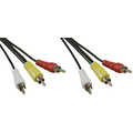 InLine AV-kabel,  3x Tulp M/M, 0.5m