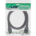 InLine power cable C19 / C20 3-pin IEC male / female black 0.75m