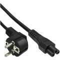 InLine Netzkabel fur Notebook, 3pol Kupplung, schwarz, 2m