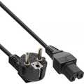Power Cable Type  angled to C15 straight 1m black