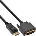 DisplayPort to DVI Converter Cable black 1m