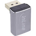 InLine DisplayPort 1.4 Adapter, DisplayPort male / female, 90° top, 8K