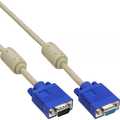 InLine S-VGA kabel, grijs, 15HD M/F, 1m