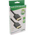 InLine Slim Ultra High Speed HDMI Cable M/M 8K4K gold plated black 0,3m