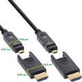 InLine® HDMI AOC cable, Ultra High Speed HDMI, 8K4K, detachable plug, 40m