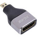 InLine HDMI adapter, HDMI A female / Micro HDMI D male, 8K UHD
