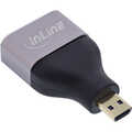 InLine HDMI adapter, HDMI A female / Micro HDMI D male, 8K UHD