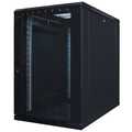 18U serverkast met geperforeerde deur 600x600x1000mm (BxDxH)