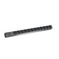 BACHMANN IT PDU ALU 1HE 12x geaard contact, stroomkabel met geaarde stekker