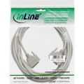 InLine Seriële verlengkabel,  25-pins stekker/socket gegoten, toegewezen, 1:1, 30m