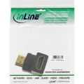 InLine HDMI adapter,  Male/Female, neerwaarts haaks, vergulde contacten