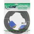 InLine S-VGA kabel,  Premium, zwart, 15HD M/M, 0.5m