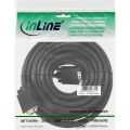 InLine S-VGA kabel,  zwart, 15HD M/F, 1m