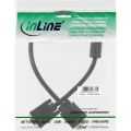 InLine S-VGA kabel,  zwart, 15HD M/F, 0.5m