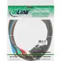 InLine DVI-I kabel,  24+5 Male naar 3x Tulpplug RGB, 1m
