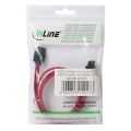 InLine SATA 6Gb/s kabel,  met vergrendeling, 0.3m