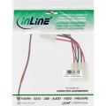 InLine Ventilator adapterkabel,  3-pins ventilator naar 4-pins voedingskabel, 0.15m