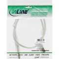 InLine USB 2.0 Kabel, A an B links abgewinkelt, transparent, 5m