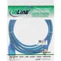 InLine USB 2.0 kabel,  A naar B, blauw transparant, 3m