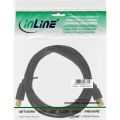 InLine USB 2.0 kabel,  zwart, vergulde contacten, AM/BM, 1m