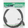 InLine FireWire IEEE1394 kabel,  4-pins M/9-pins M, 1.8m