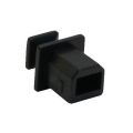 Dust Cover for USB Type B sockets black 50 pcs pack