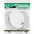InLine Antennekabel,  dubbel afgeschermd, >75dB, wit, 2m
