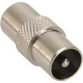 Antenna coaxial connector IEC male/female, metal, InLine