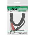 InLine Audiokabel,  2x Tulp M naar 3.5mm M stereo, 3m