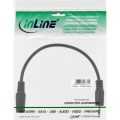 InLine Audio adapterkabel,  4-pins 2.5mm Male -> 4-pins 3.5mm Female, 0.2m