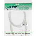 InLine Audiokabel,  3.5mm M/V, Stereo, wit/goud, 1m