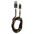 LC-Power USB A to Lightning cable, camouflage green, 1m