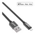 Lightning USB Cable for iPad iPhone iPod black 2m MFi-Certified